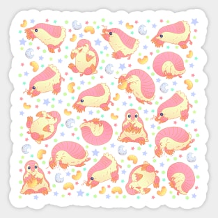 Pink Fairy Armadillo Sticker